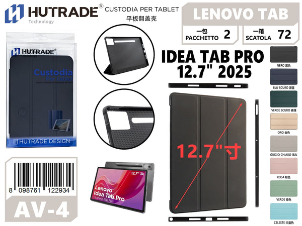 CUSTODIA PER TABLET LENOVO TAB PAD 12.7