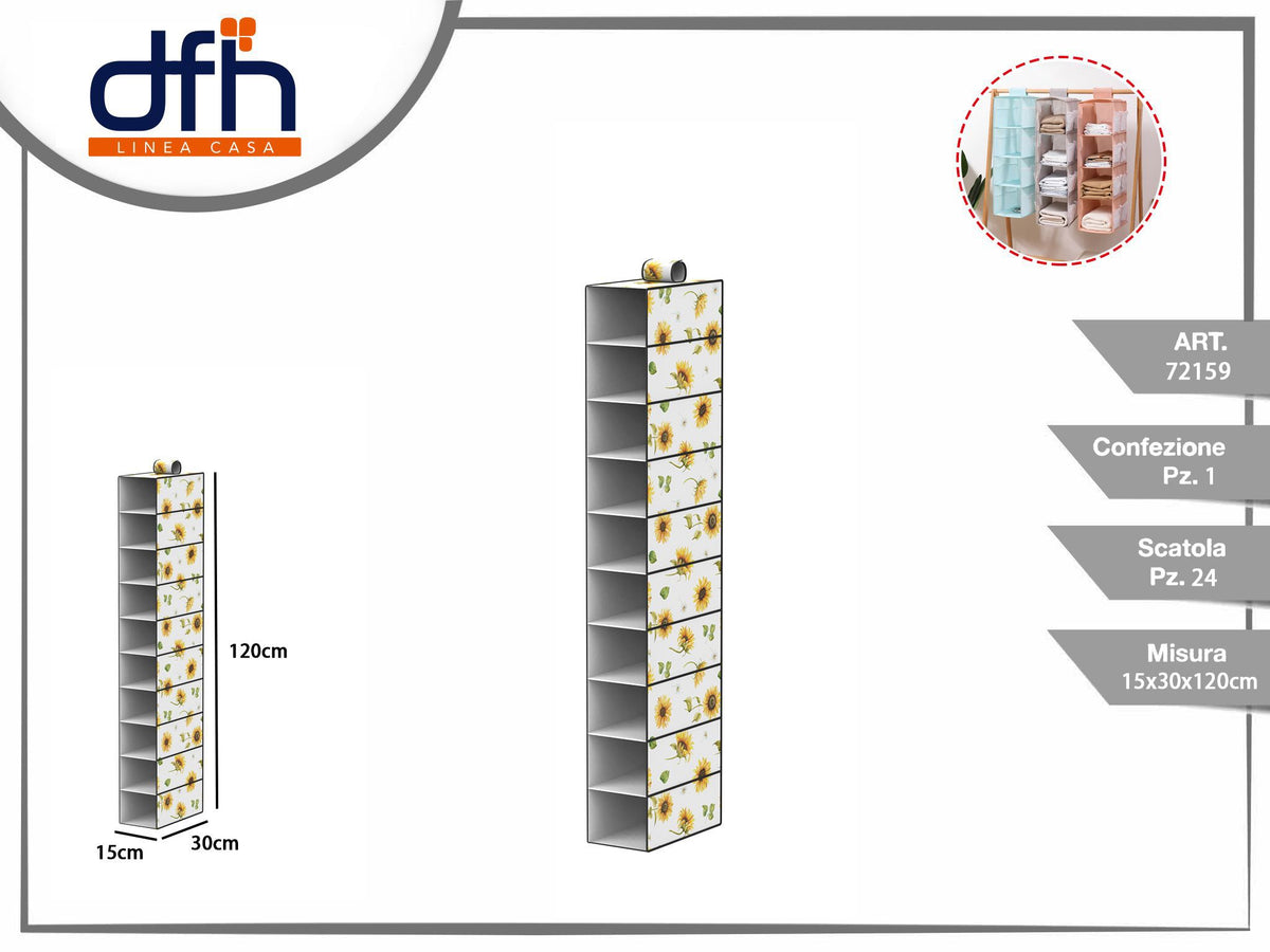 ORGANIZZATORE PER ARMADIO CON 15 × 30 × 120 cm