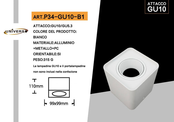 Porta Faretto Universo – P34-B1
