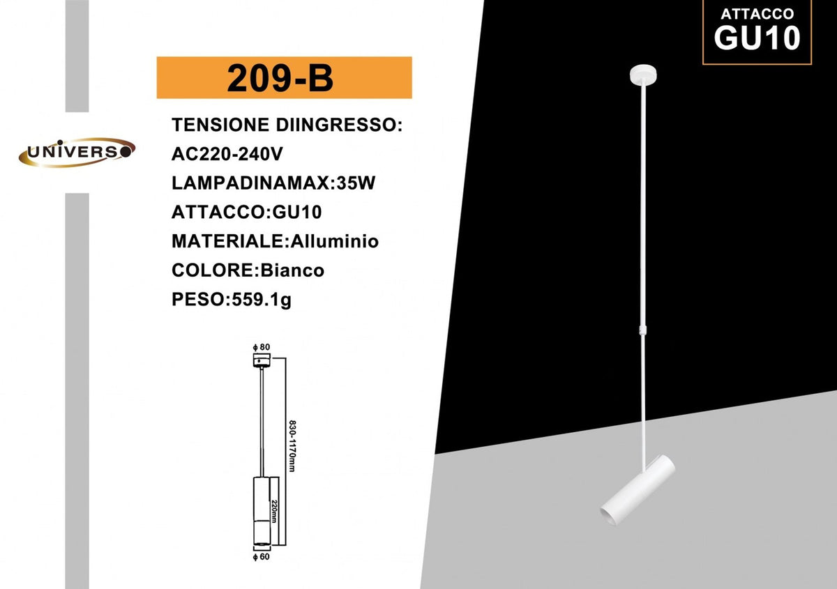 Lampadario a sospensione – 209-B