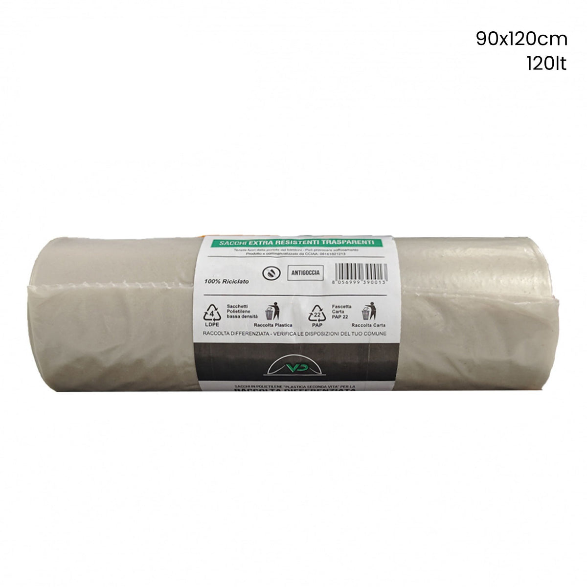 Sacchi per rifiuti in rotolo · formati assortiti
