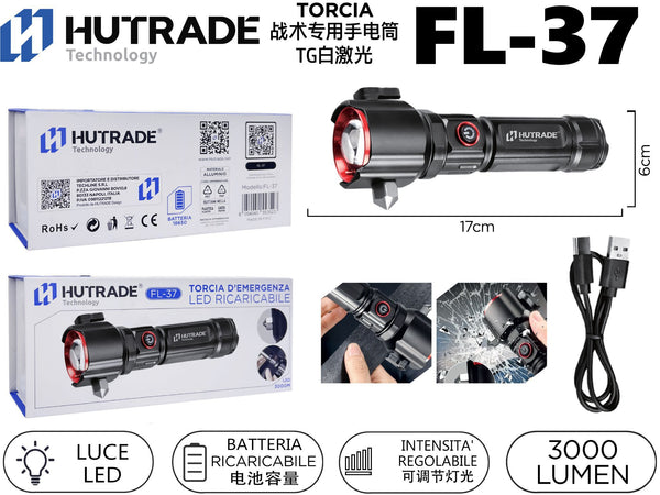 FL-37 TORCIA D’EMERGENZA MULTIUSO CON FUNZIONE POWERBANK