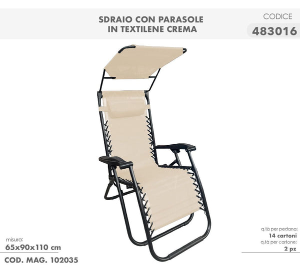 Lettino da giardino – 025109