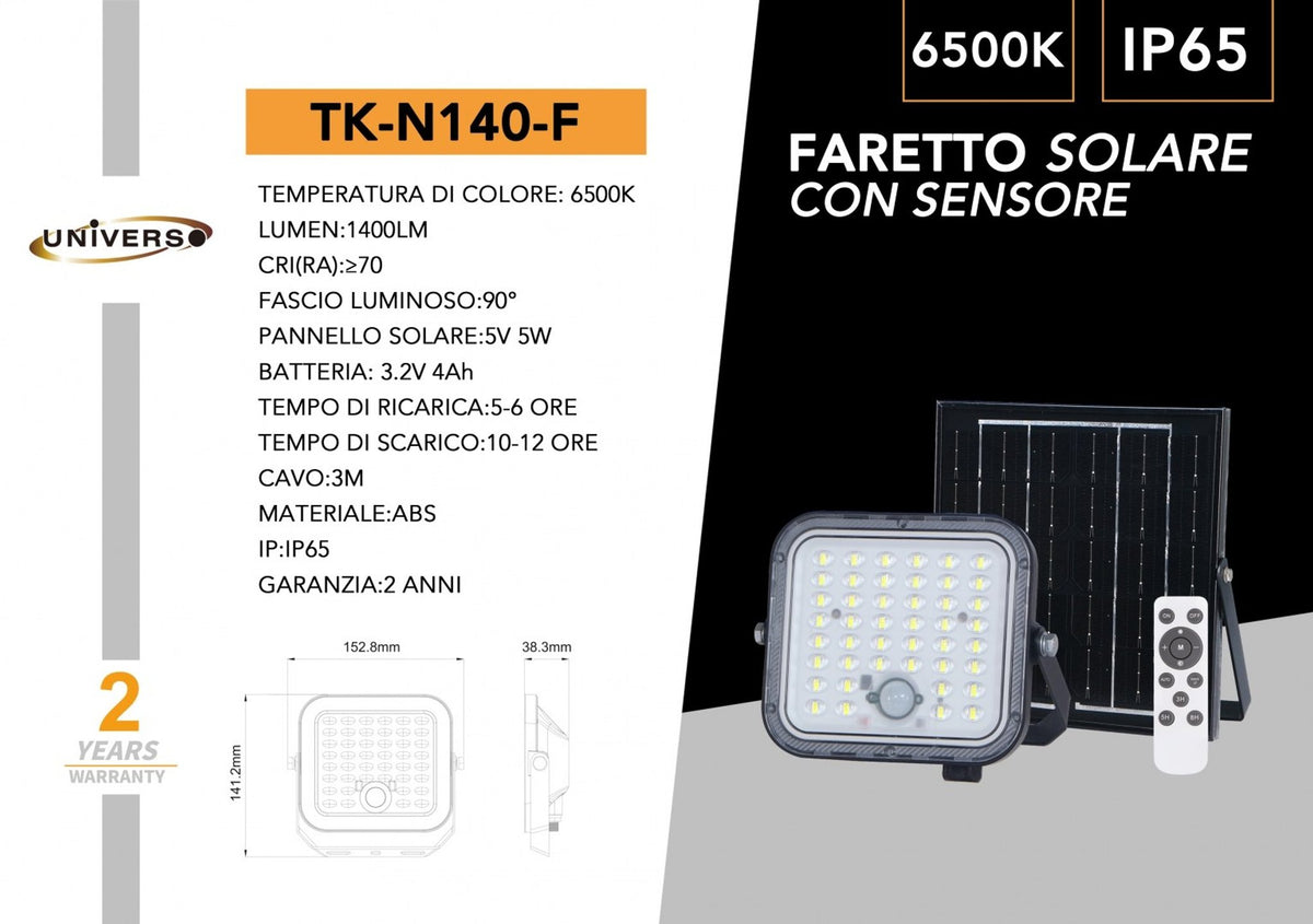 Proiettore solare – TK-N140-F