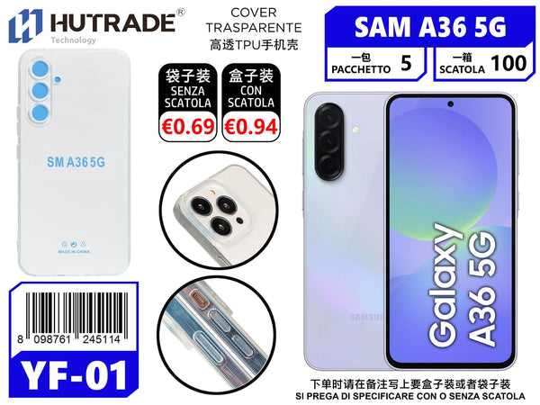 COVER TRASPARENTE SAM A36 5G – YF01 011921
