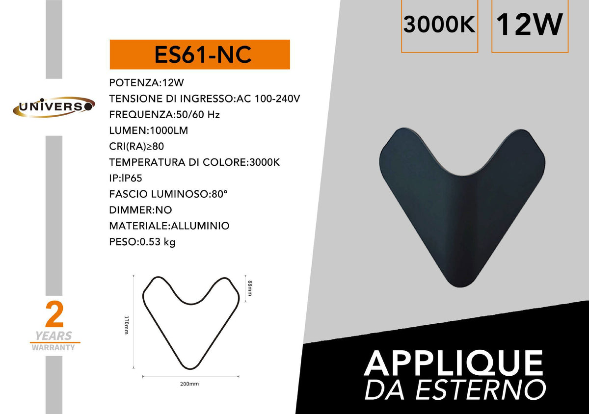 Applique da esterno – ES61-NC / ES61-NN