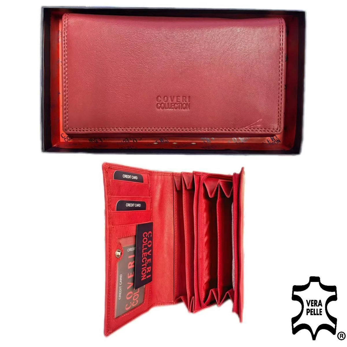 Coveri Collection 1942155, portafoglio in pelle