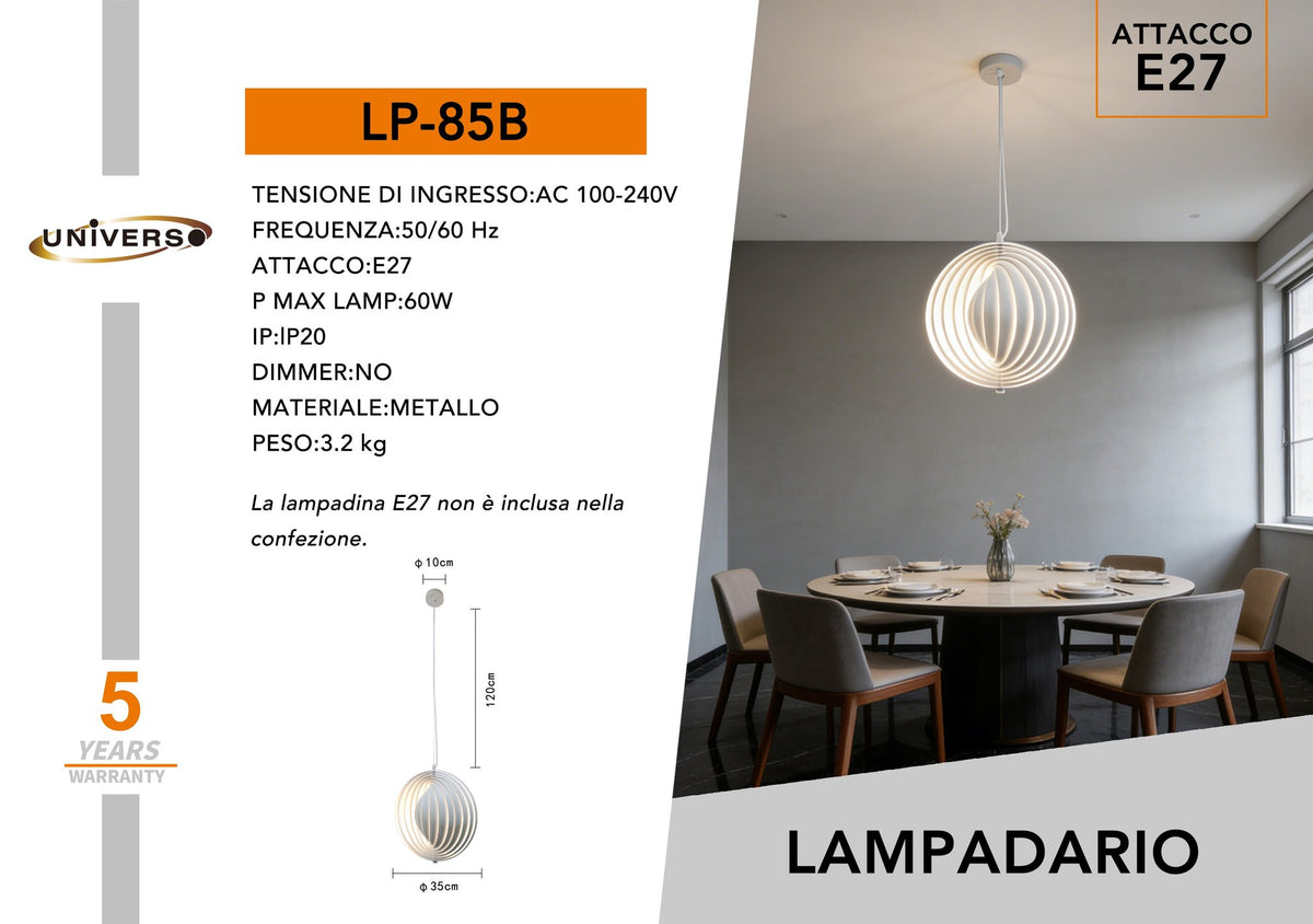 Lampadario Da Soffitto Universo – LP-85B