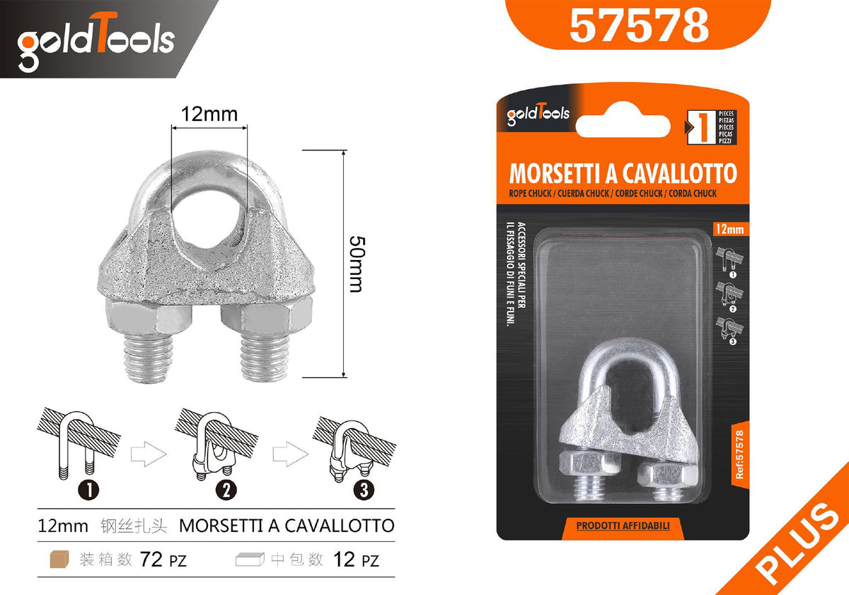 Morsetti e supporti da lavoro 12MM – art. 57578