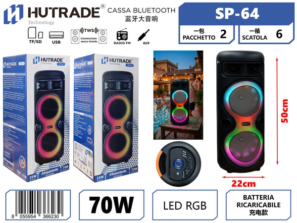 SP-64 CASSA BLUETOOTH CON FM 70W