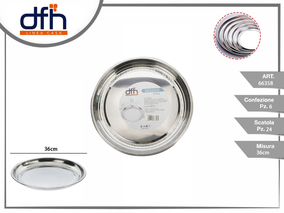 Vassoio inox