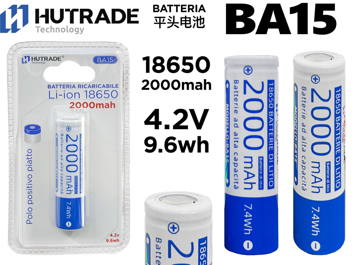 Batteria ricaricabile 18650 BA15