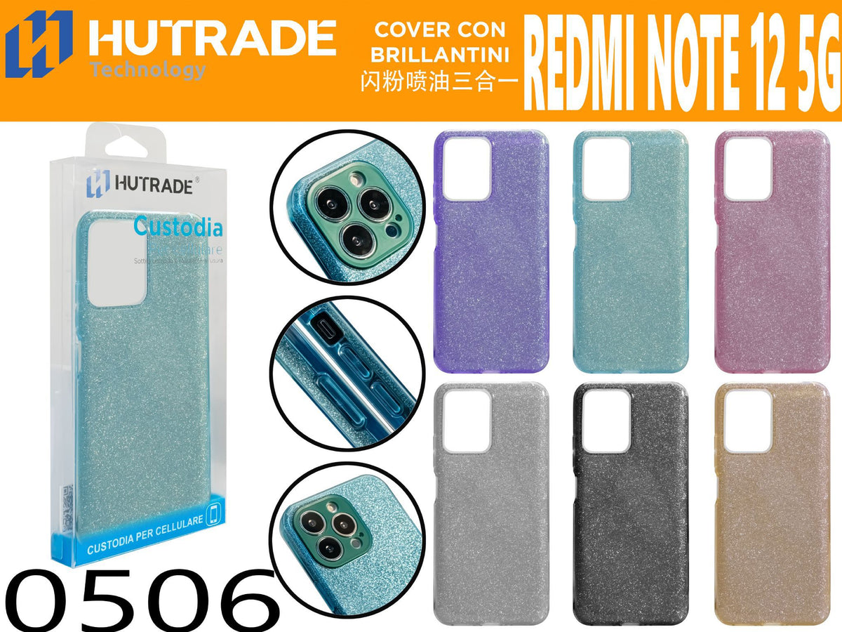 COVER CON BRILLANTINI REDMI NOTE 12 5G – N0506 021103