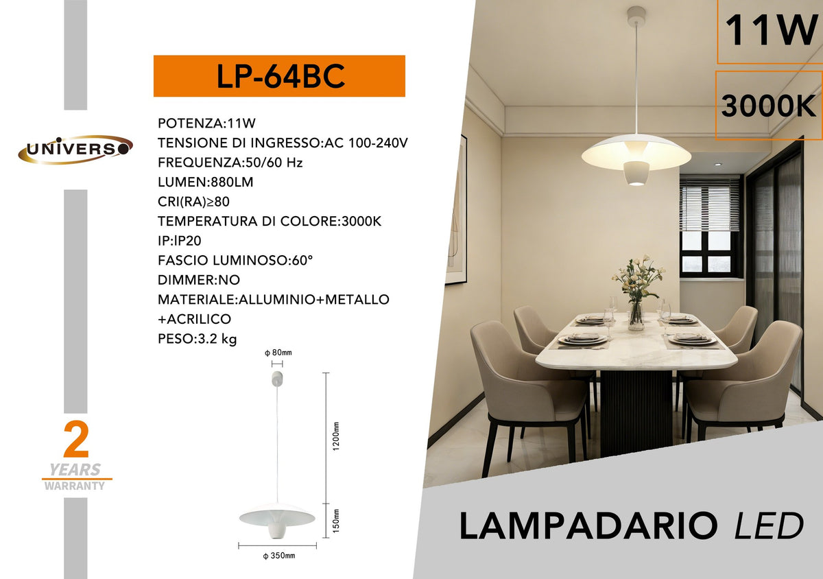 Lampadario Da Soffitto Universo – LP-64BC