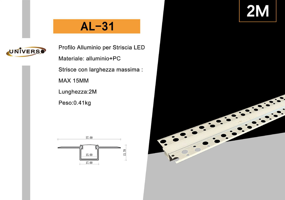 Profilo per strisce LED – AL-31