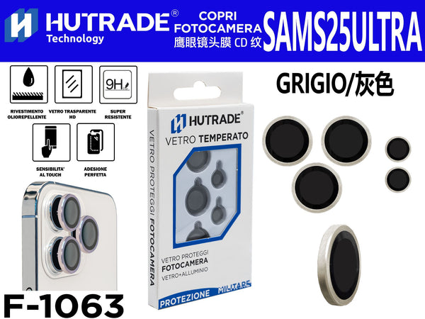 PELLICOLA DI VETRO PER FOTOCAMERA SAM S25 ULTRA GRIGIO