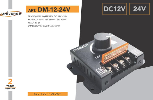 Controller per strisce LED – DM-12-24V