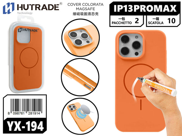 YX-194 COVER COLORATA MAGSAFE IP13 PRO MAXARANCIONE