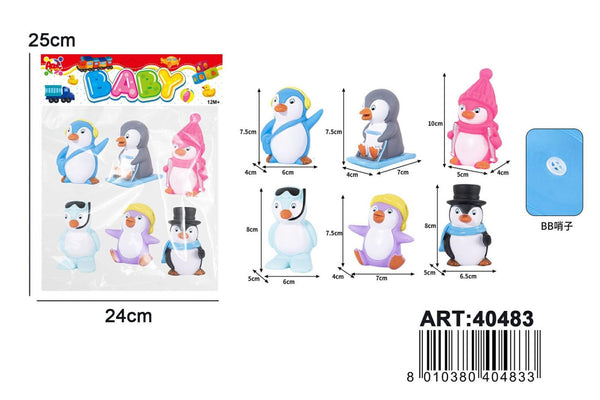 Set 6 pinguini sonori Apel Baby AP40483