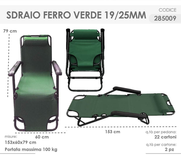 Lettino da giardino – 013491