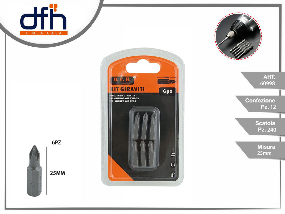 KIT GIRAVITI 6 pz