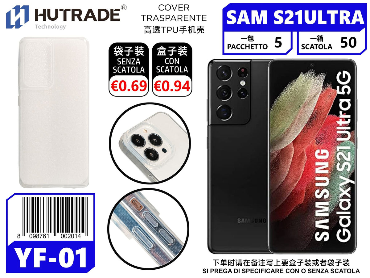 COVER TRASPARENTE S21 ULTRA/S30 ULTRA – YF01 011533