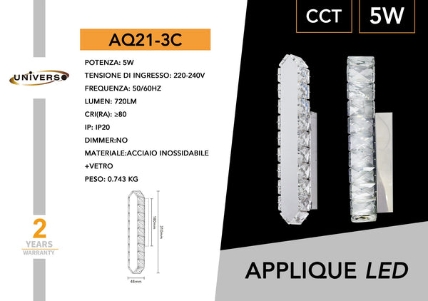 Applique Da Muro Universo – AQ21-3C