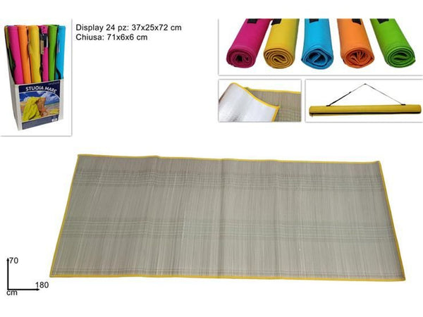 Stuoia tubo 5 col. allum. 70 × 180 box sl22-cxlmst70180