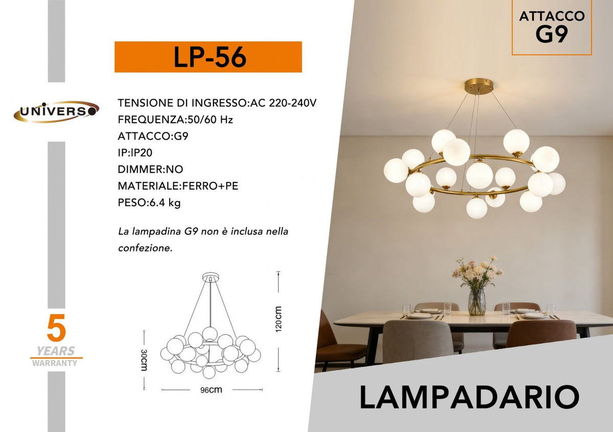 Lampada Sospensione Universo – LP-56