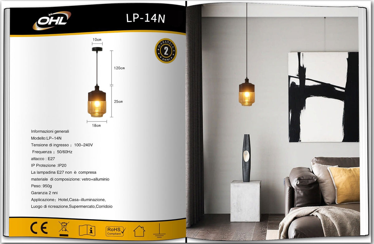 Lampadario Da Soffitto Universo – LP-14N