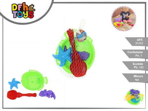 GIOCHI SPIAGGIA 4 pz