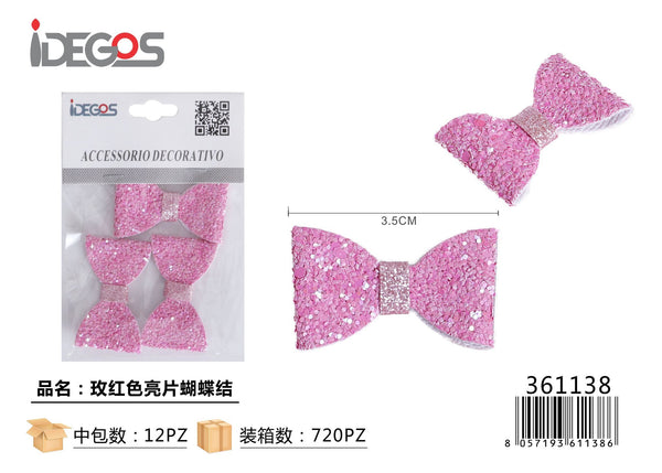 Fiocco decorativo con paillettes