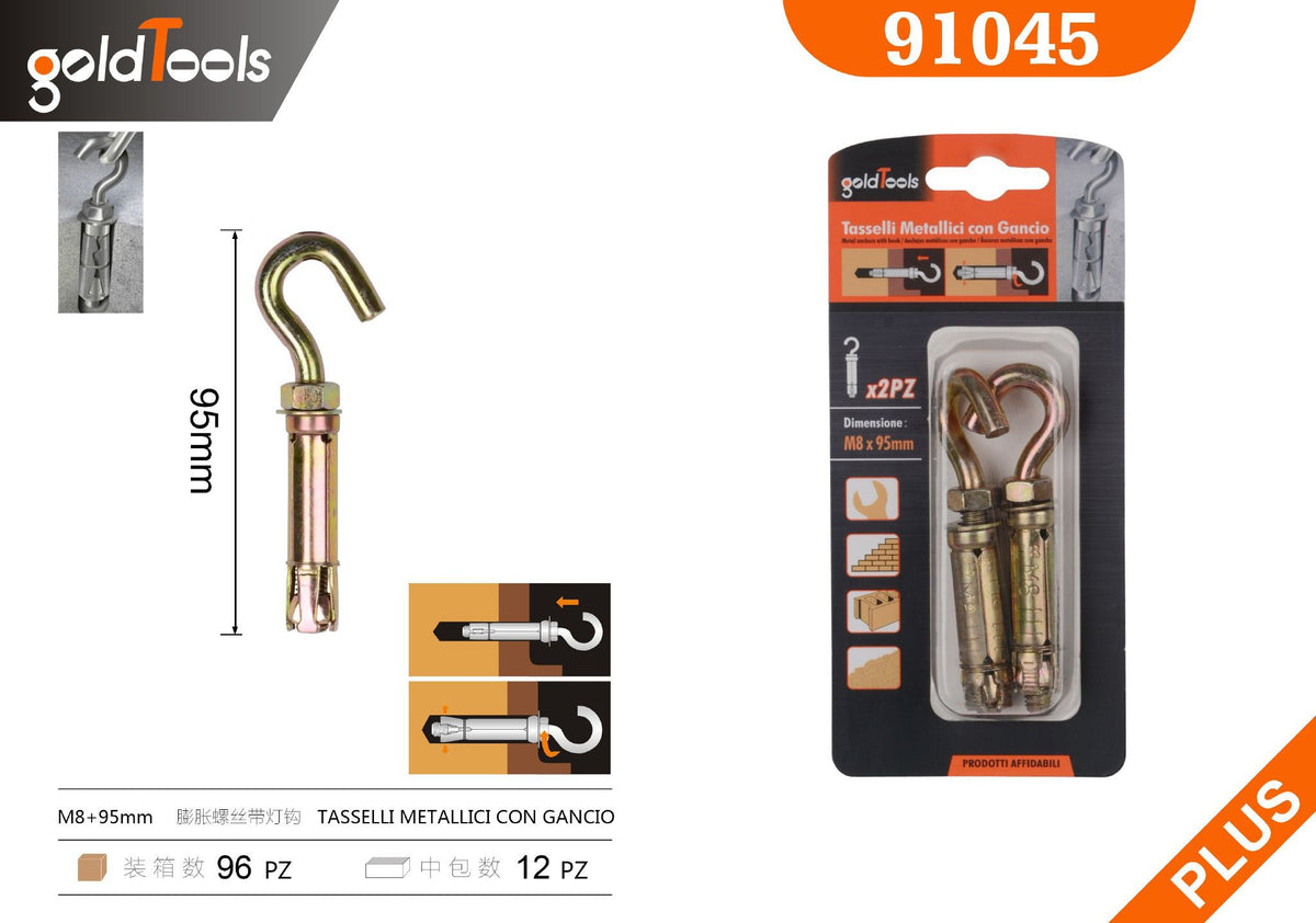 Ganci a vite e occhioli – art. 91045