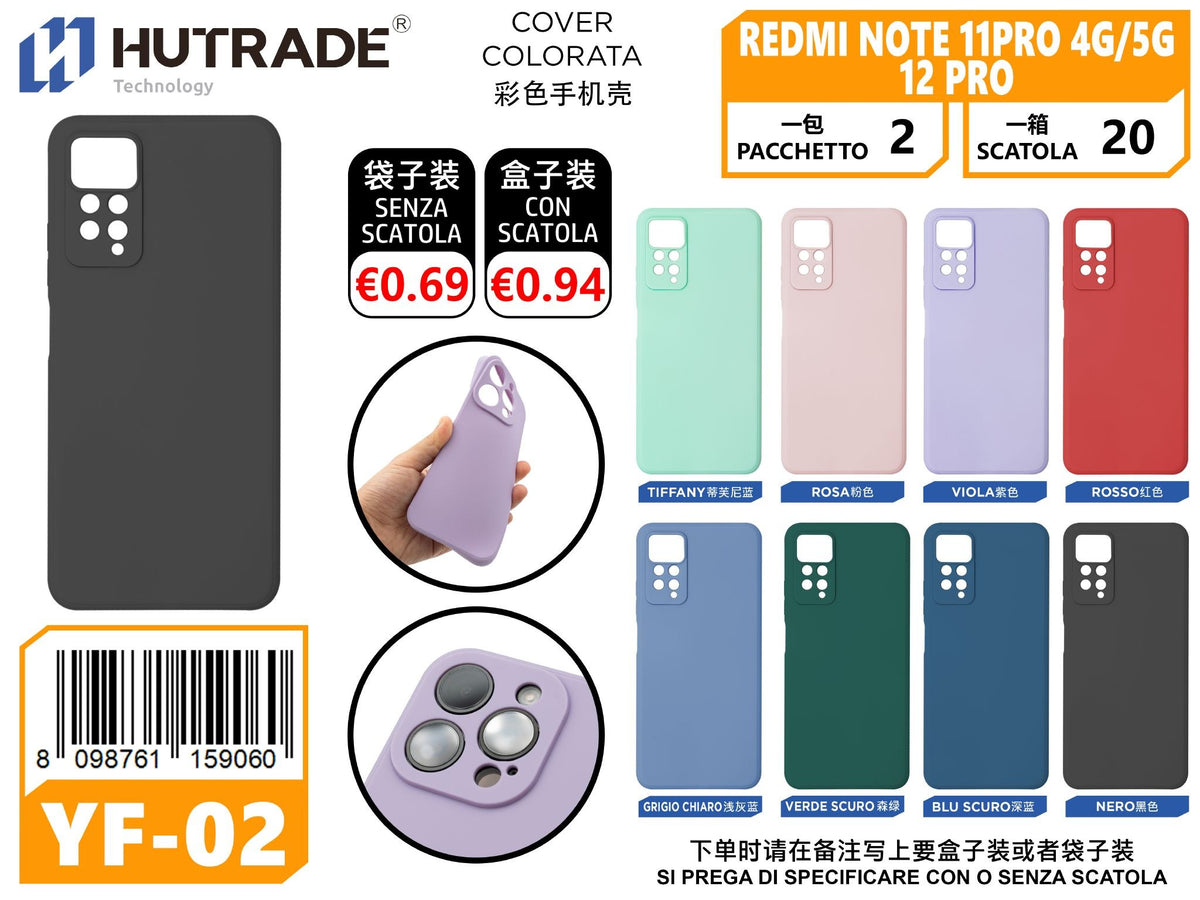 COVER COLORATA REDMI NOTE 11PRO 4G/5G/12 PRO 4G – YF02 006798