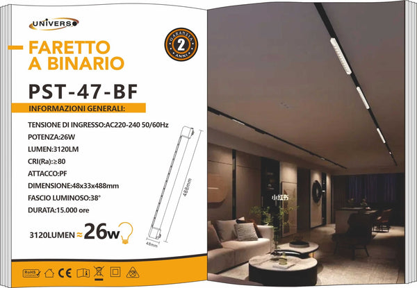 Faretto Bianco Universo – PST-47-BF