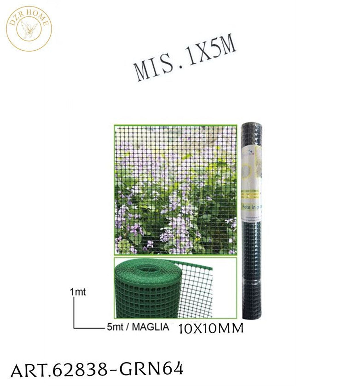 Schermatura per esterno · 62838-GRN64 1X5M PLASTICA