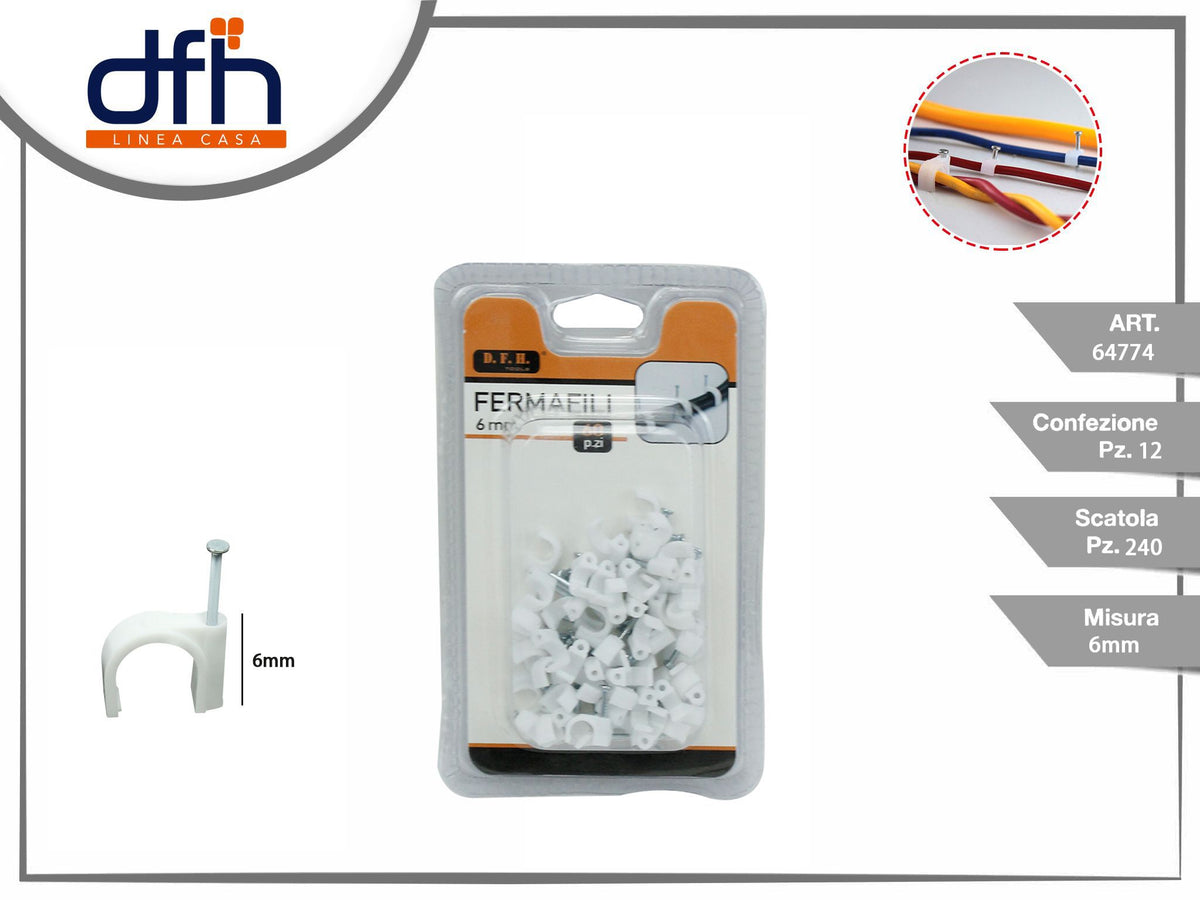 FERMA FILI 6 mm 60 pz