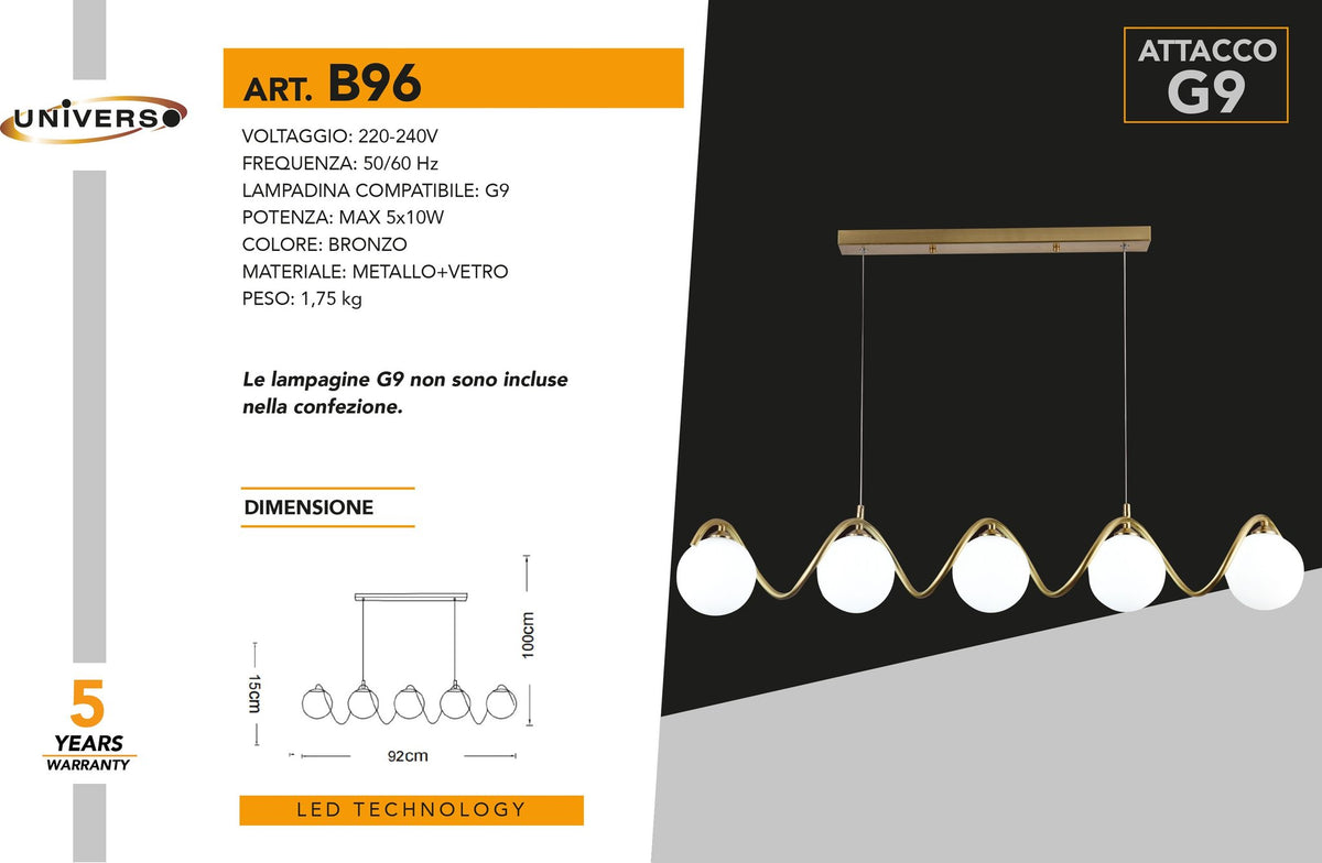 Lampadario Da Soffitto Universo – B96