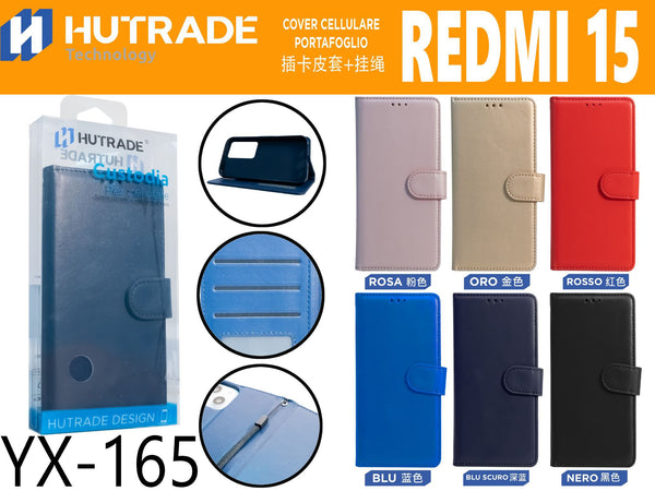 COVER A LIBRO PORTADOCUMENTI CON LACCIO REDMI 15 – YX165 005130
