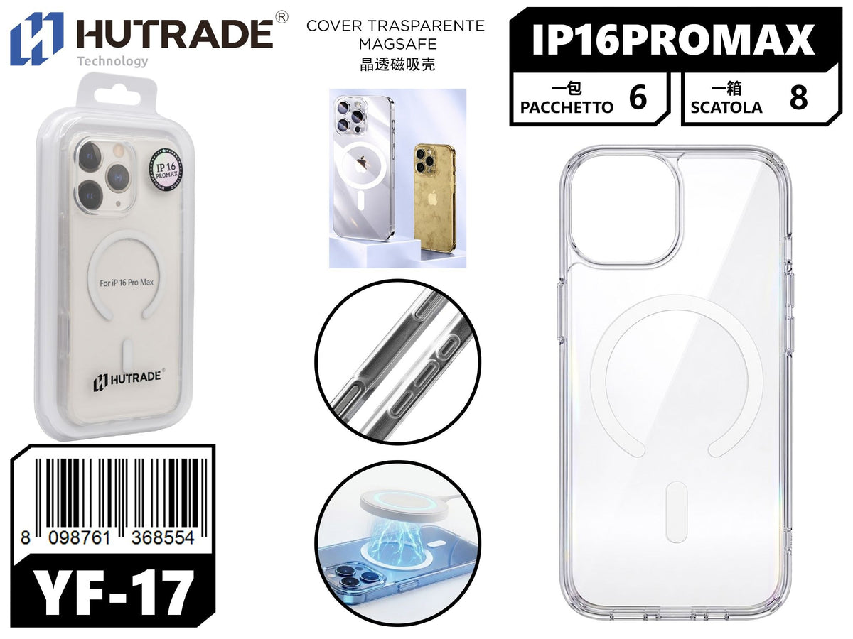YF-17 COVER TRASPARENTE MAGSAFE IP16 PRO MAX