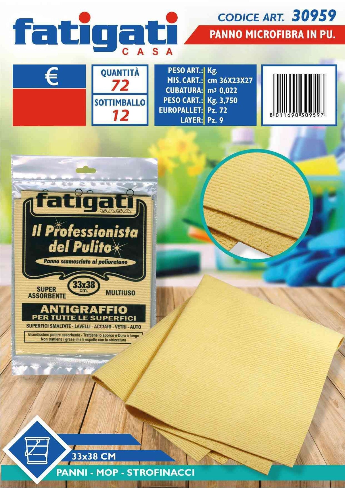 Panno microfibra