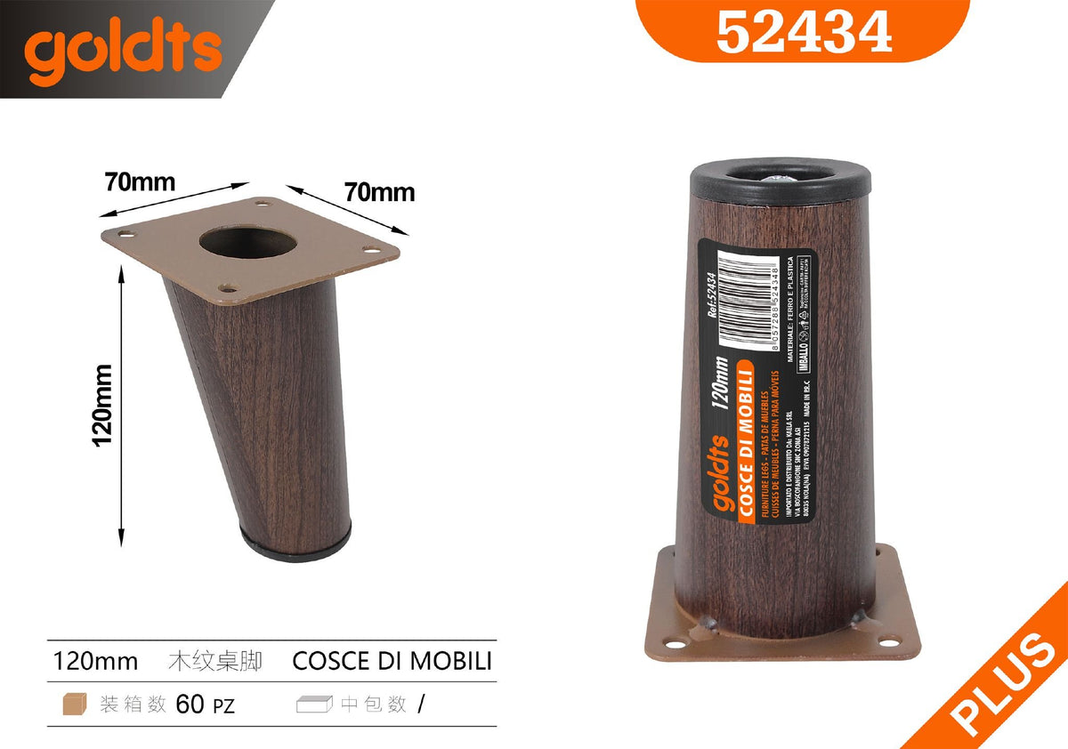 Piedi per mobili 12CM – art. 52434