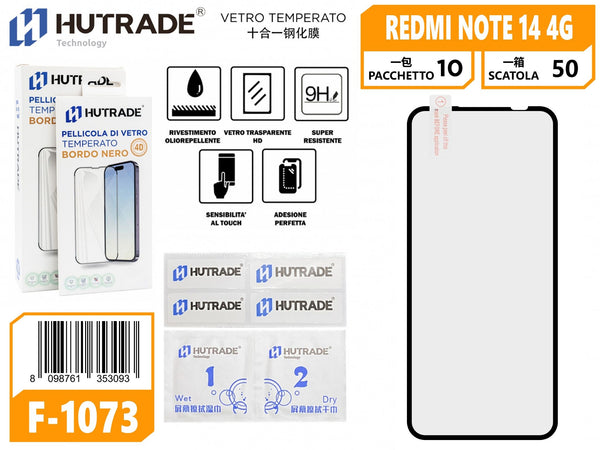 PELLICOLA DI VETRO REDMI NOTE 14 4G 4D 10 IN 1