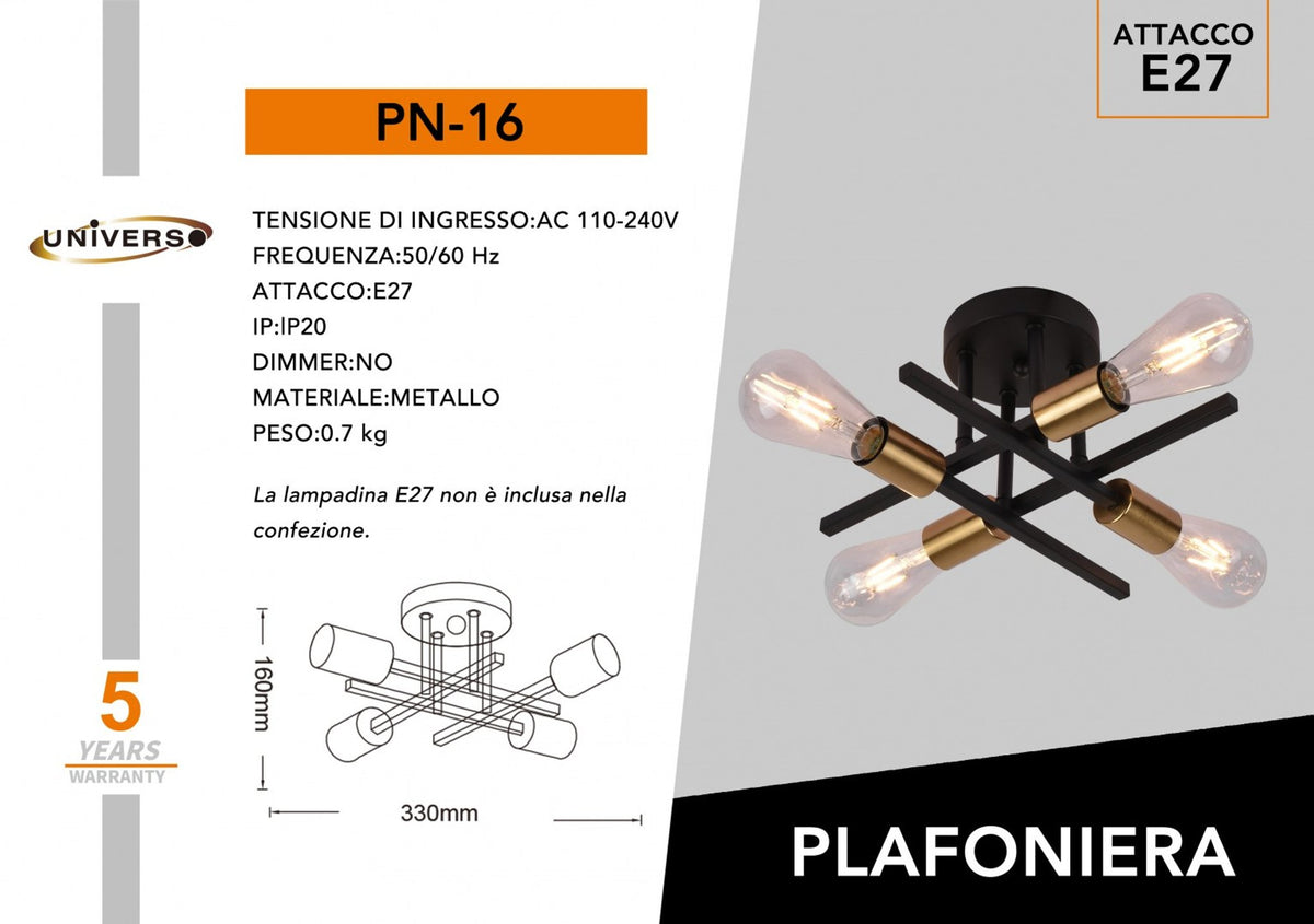 Lampadario Da Soffitto Universo – PN-16