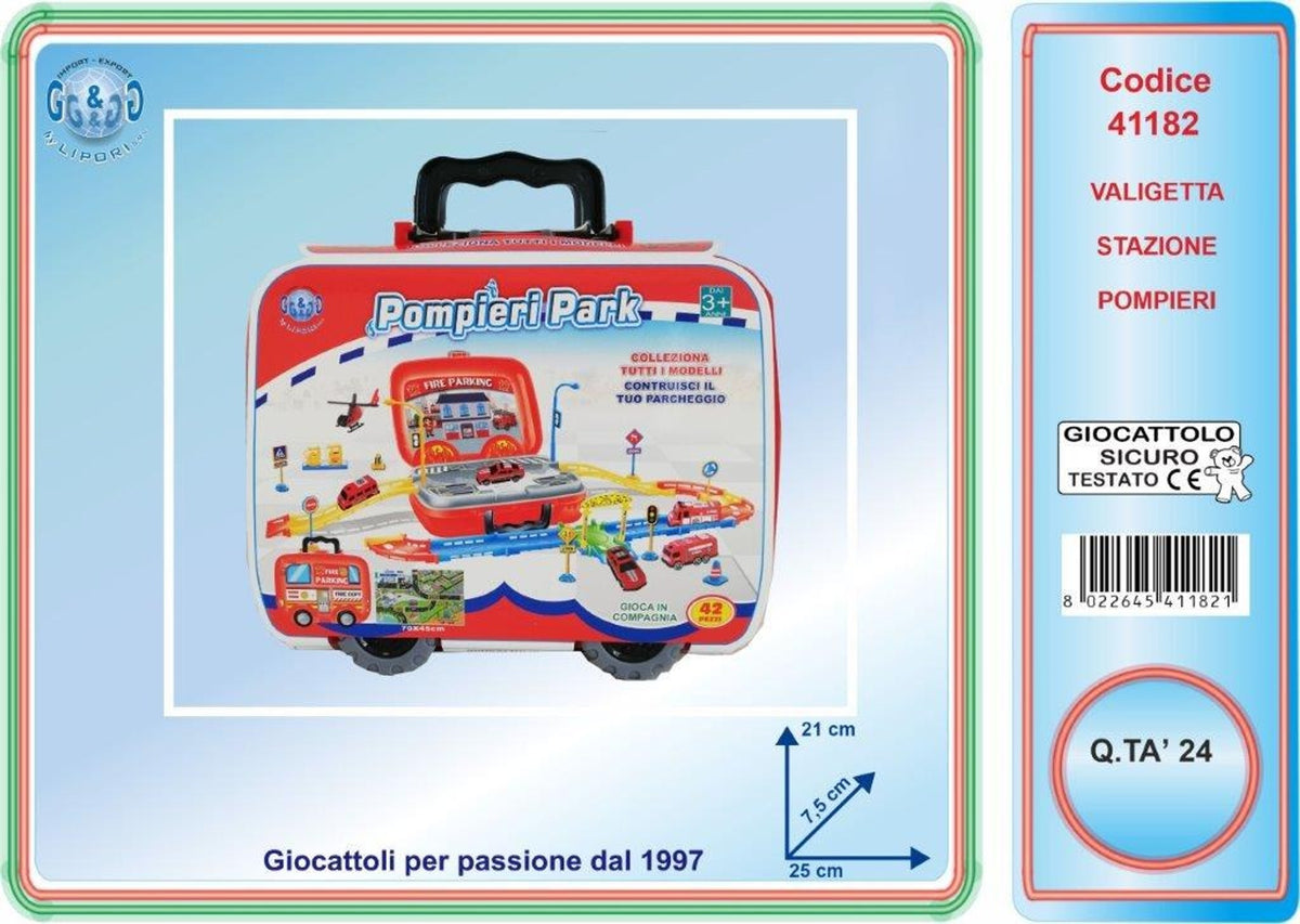 Valigetta stazione pompieri giocattolo LIP41182