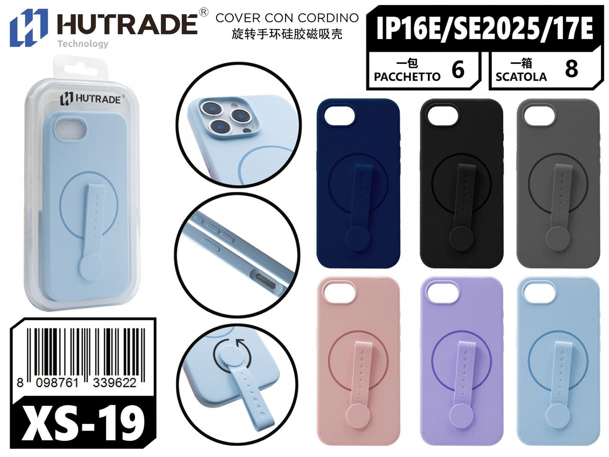 XS-19 COVER COLORATA CON LACCIOSTAND A MAGSAFE IP16E/SE 2025/17E