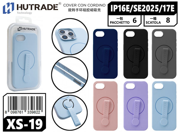 XS-19 COVER COLORATA CON LACCIOSTAND A MAGSAFE IP16E/SE 2025/17E
