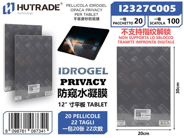 PELLICOLA IDROGEL OPACA PRIVACY PER TABLET – I2327C005