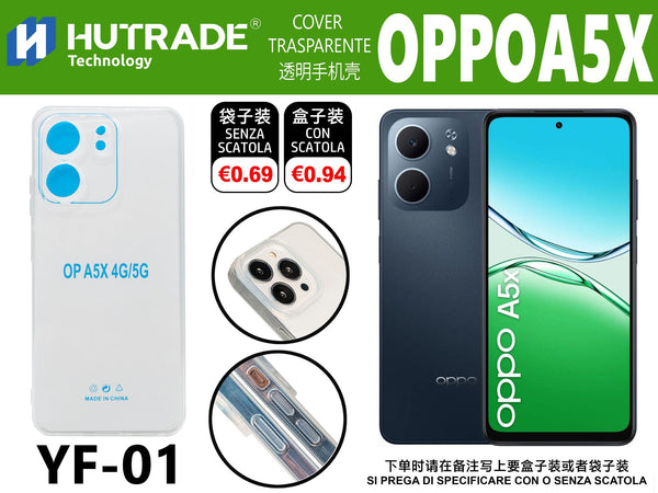 COVER TRASPARENTE OPPO A5X