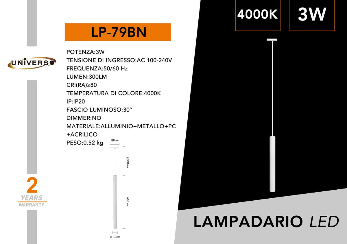 Lampada Da Soffitto Universo – LP-79BN